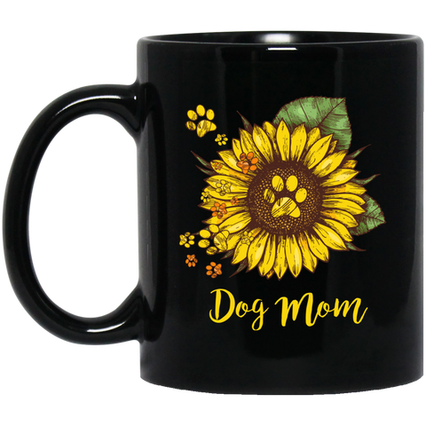 AGR Dog mom - sunflower mugs